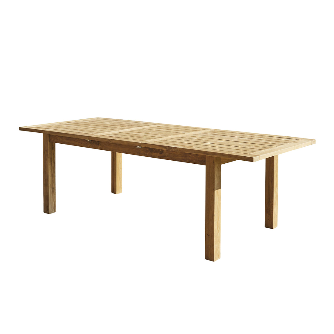 GABRIELLE - Table de jardin en teck massif recyclé extensible 8/10 pers.