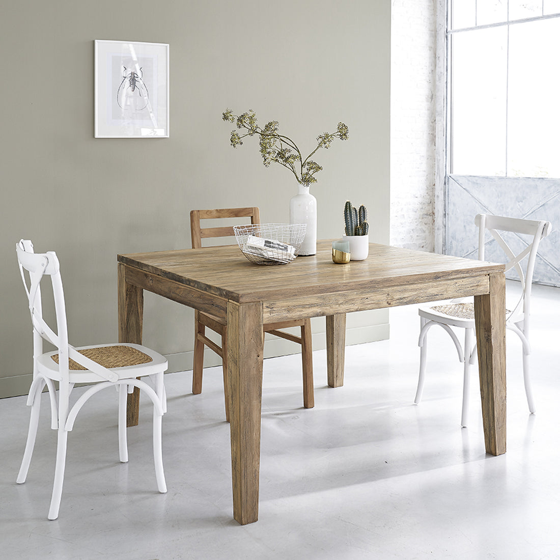 CARGO - Table en teck massif recyclé extensible 10 pers.