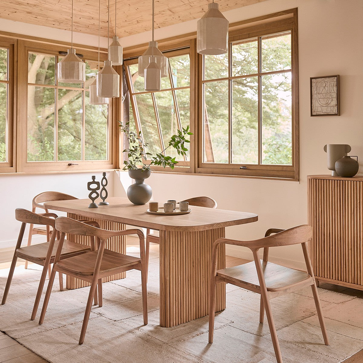 AMBRE - Chaise en teck massif