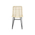 Chaise en rotin et métal