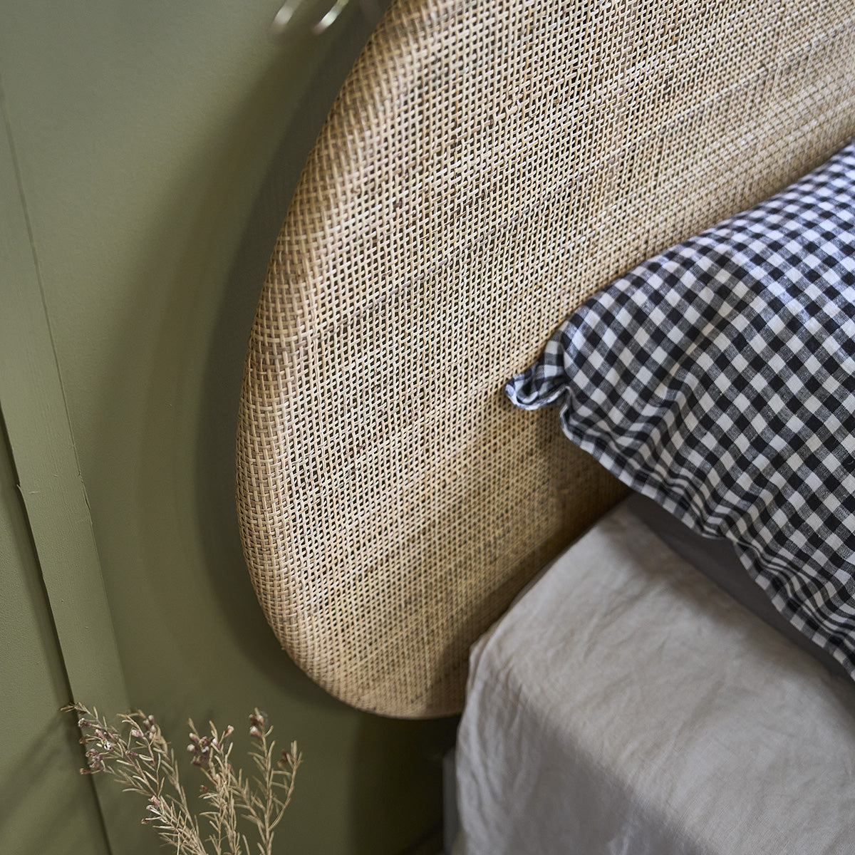 JANE - Tête de lit en rotin 180 cm