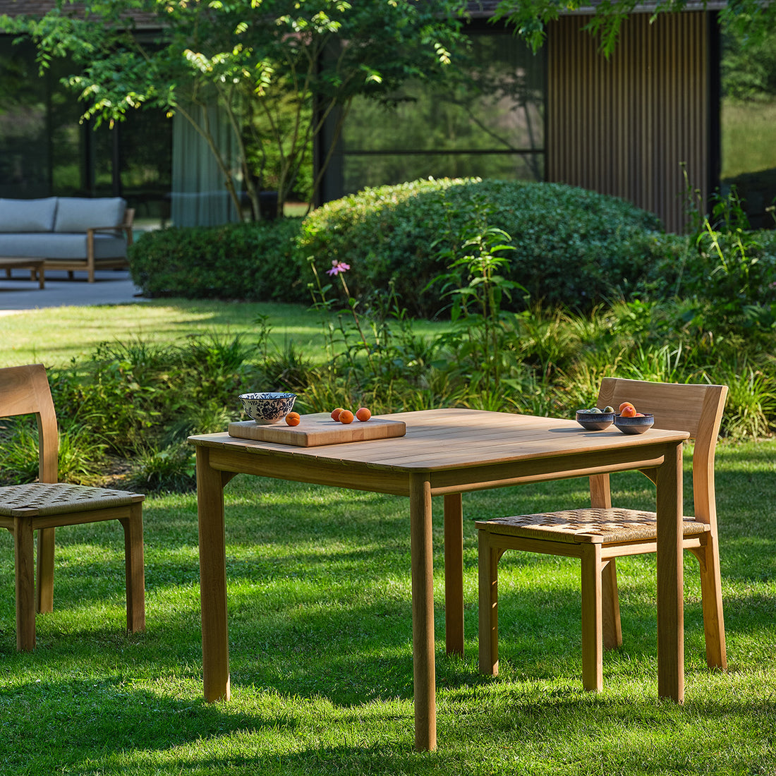 PIANA - Table de jardin en teck massif 4 pers.