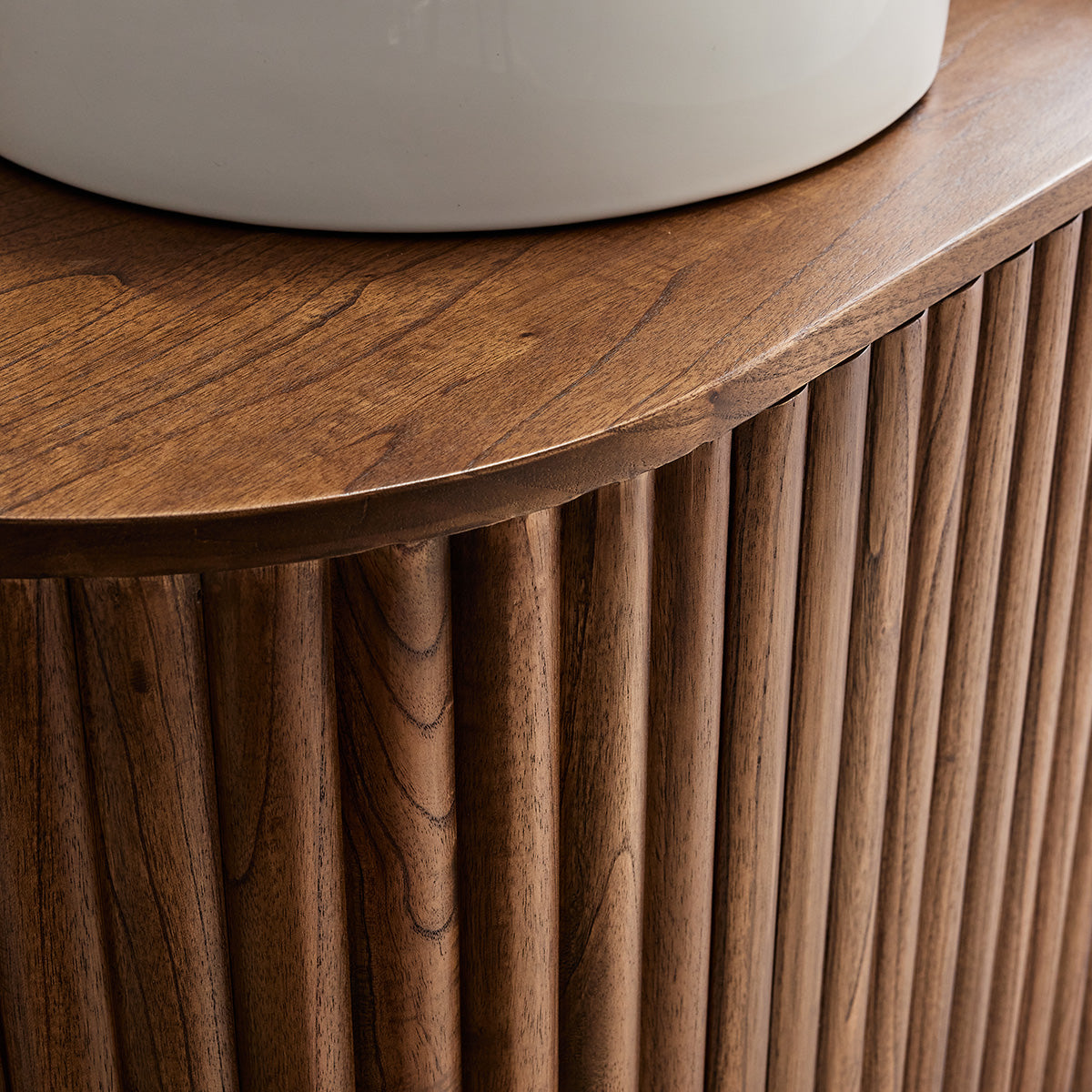 TRINIDAD - Meuble sous vasque en mindi massif suspendu 90 cm