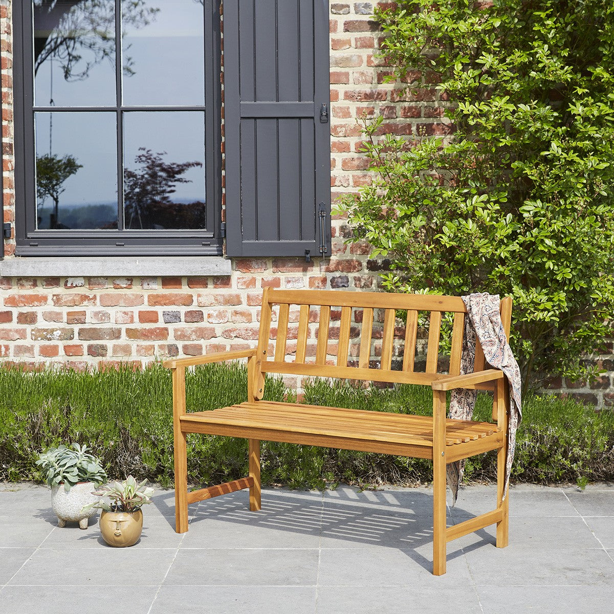 HANOÏ - Banc de jardin en acacia massif