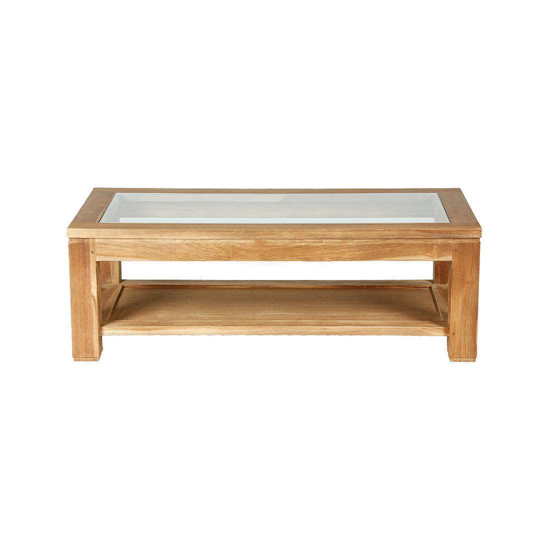 BOSTON - Table basse en teck massif 120 cm