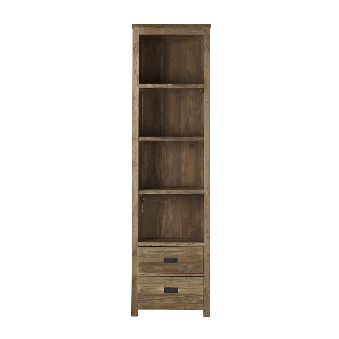 CARGO - Bibliothèque haute en teck massif recyclé, H 220 cm