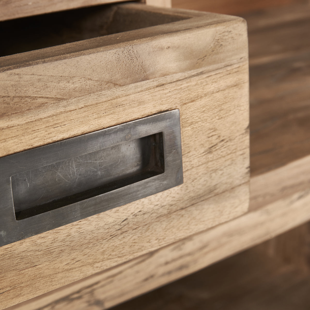 CARGO - Bar en teck massif recyclé 120 cm