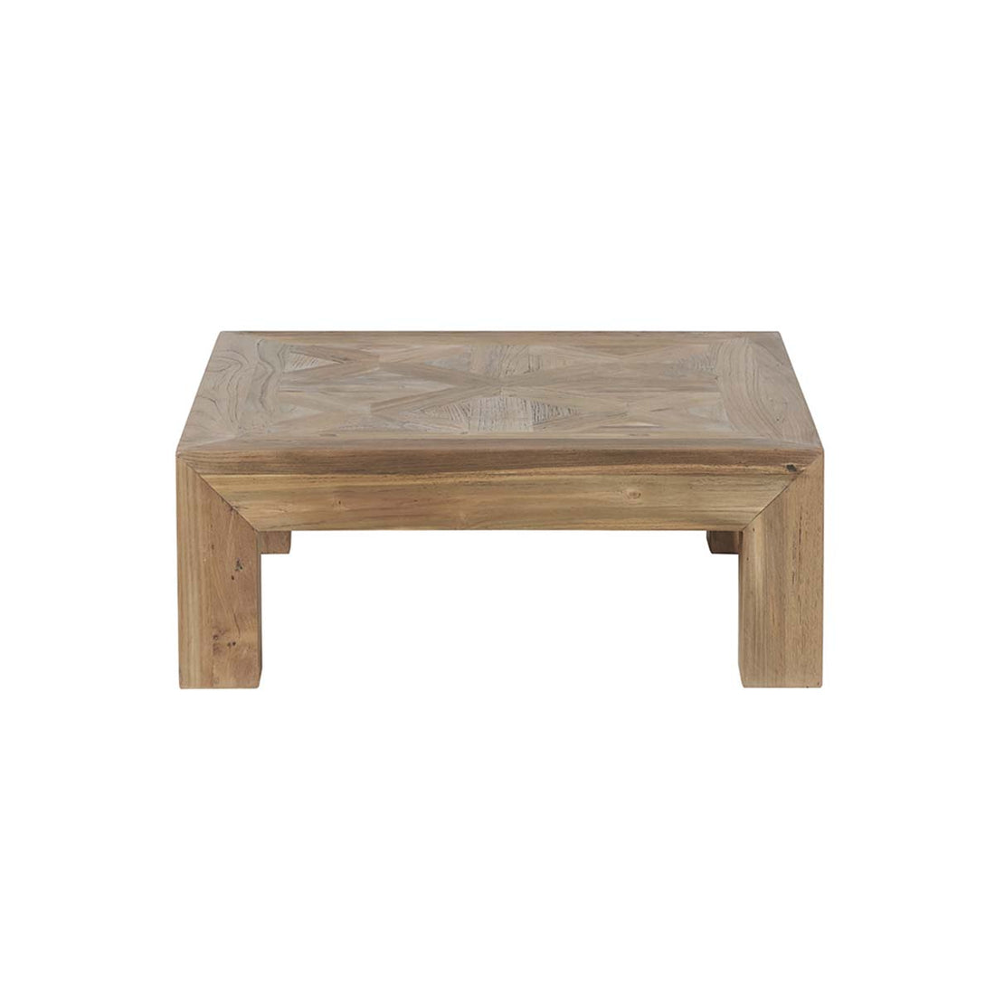 CARGO - Table basse en teck massif recyclé FSC® mixte 100 cm