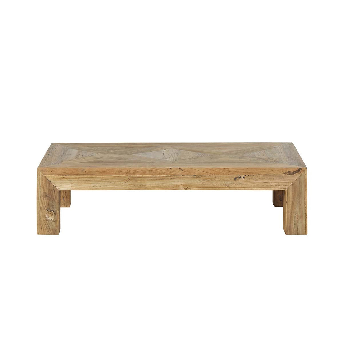 CARGO - Table basse en teck massif recyclé FSC® mixte 120 cm