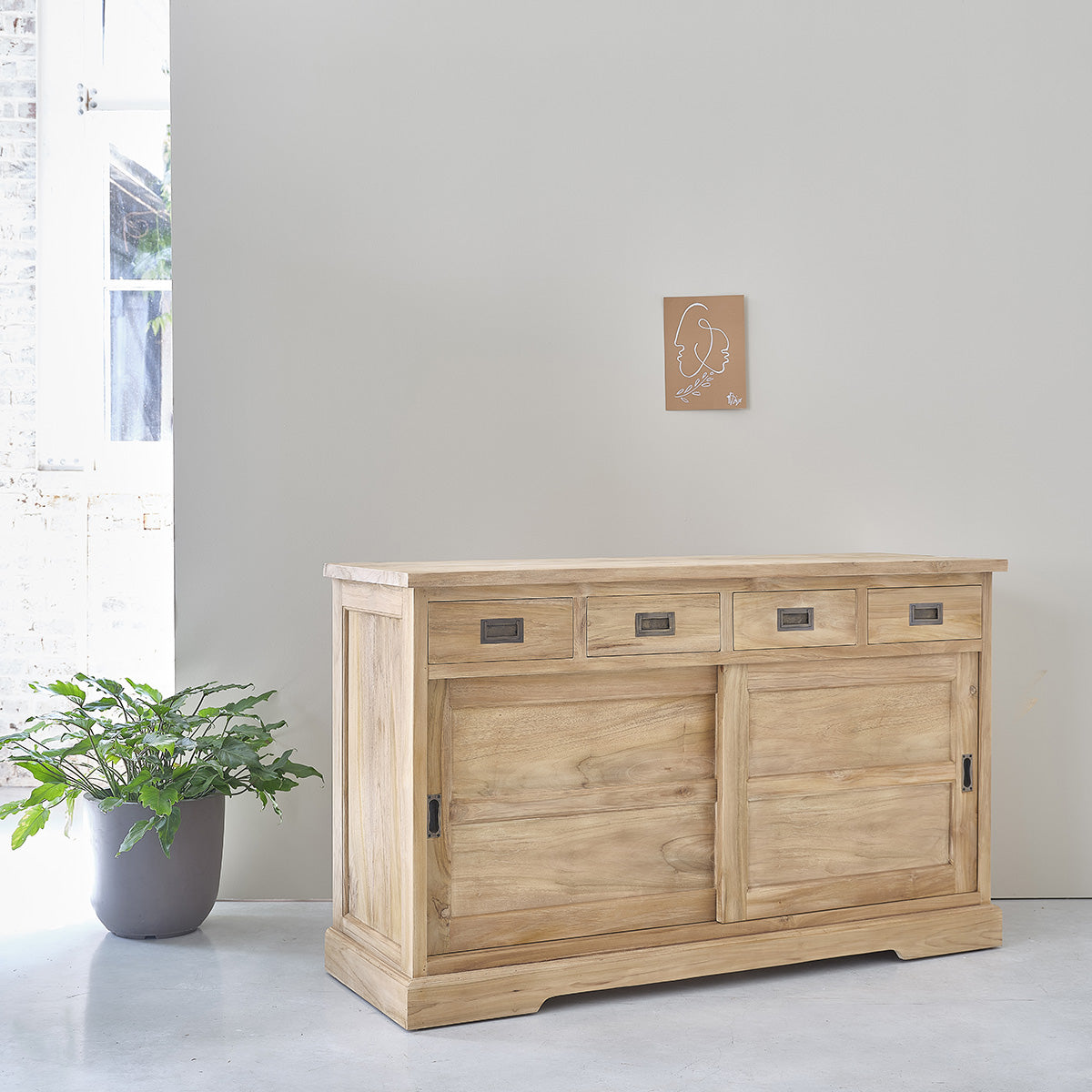BOSTON - Buffet en teck massif 150 cm