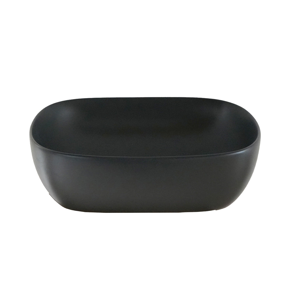 IRIS - Vasque ovale en céramique noire 49,5 cm