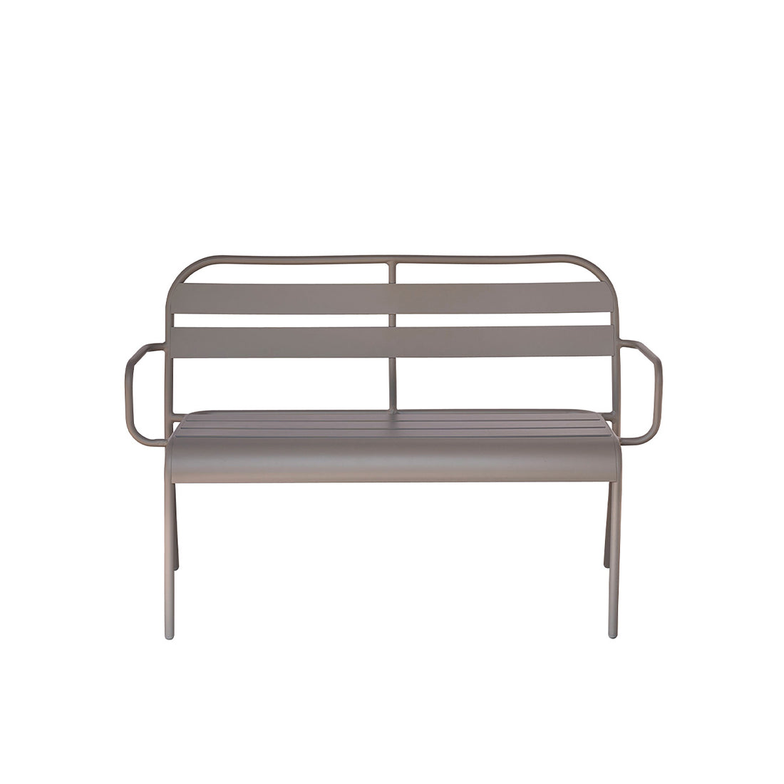 ZÉPHIR - Banc de jardin en aluminium gris