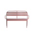 Banc en aluminium framboise 118 cm