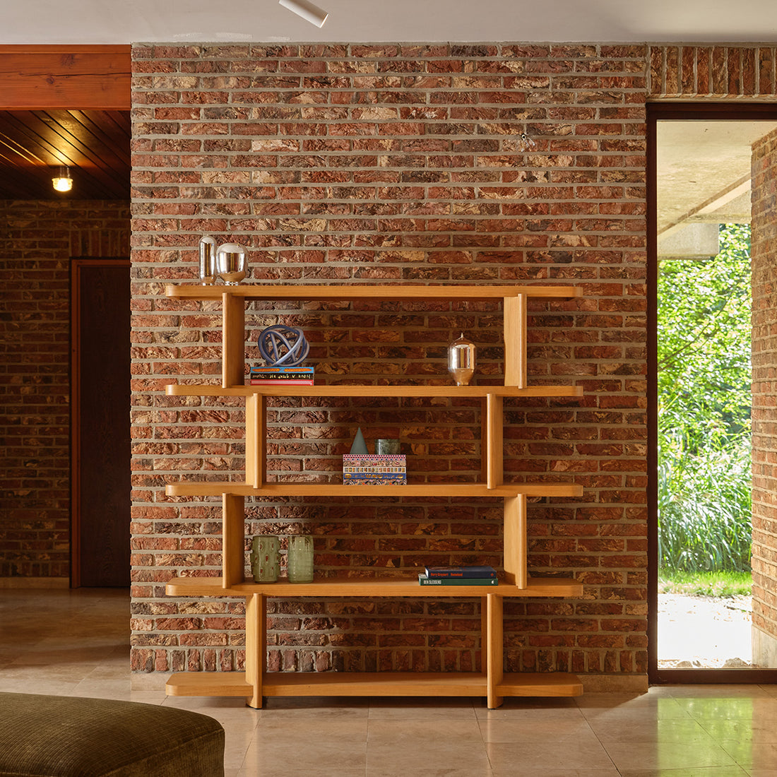 OTTO - Bibliothèque en mindi naturel 160 cm