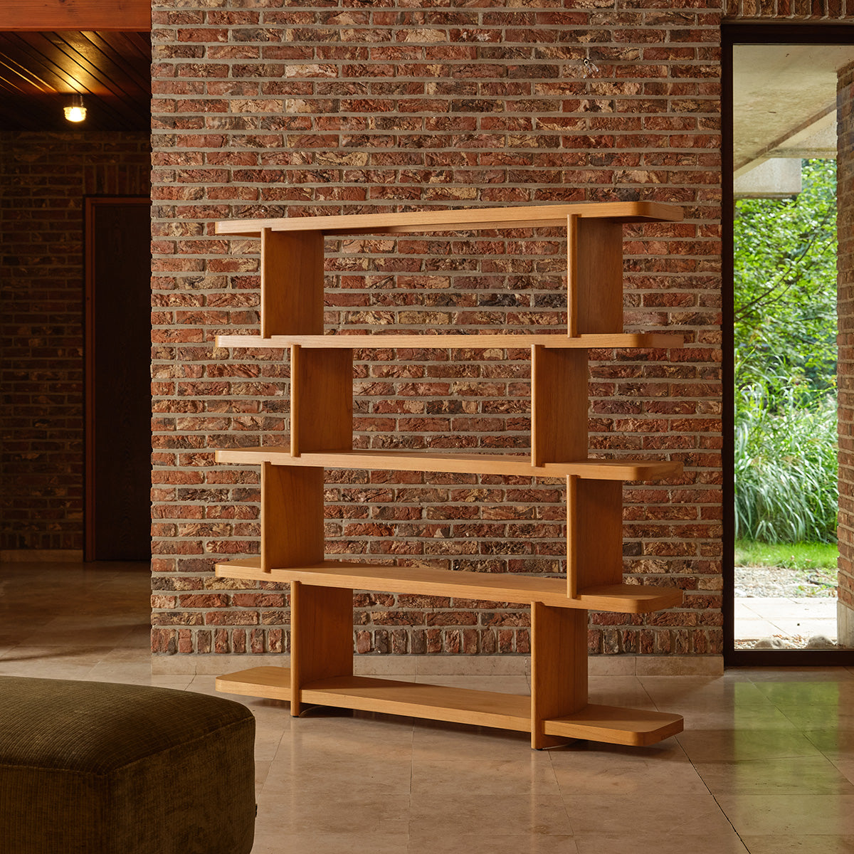 OTTO - Bibliothèque en mindi naturel 160 cm