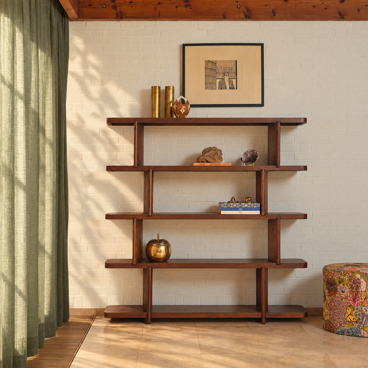 OTTO - Bibliothèque en mindi marron 160 cm