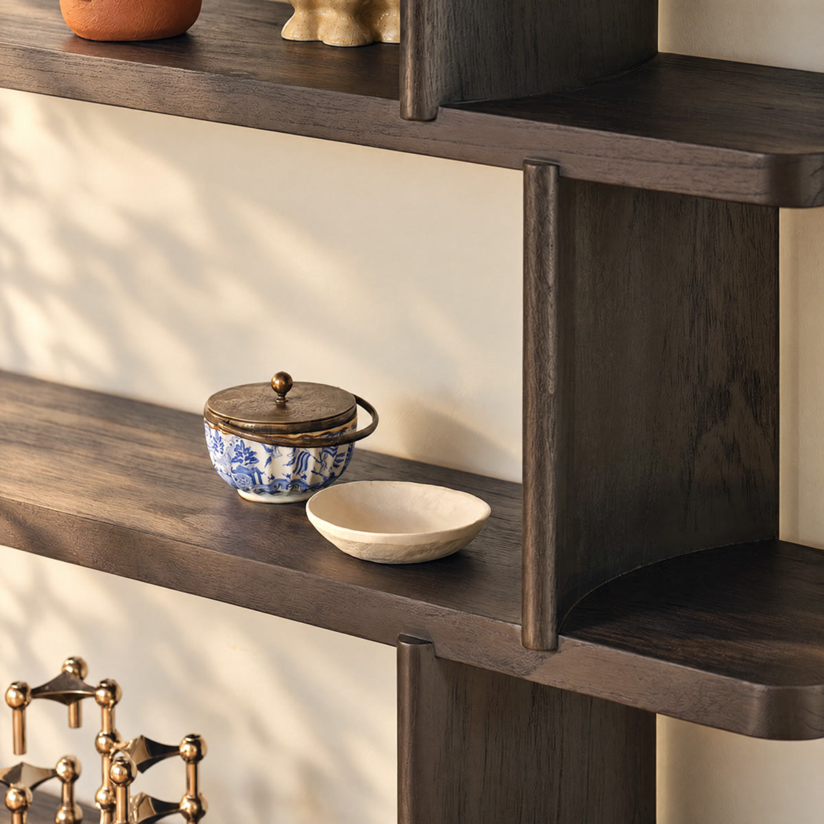 OTTO - Etagère en mindi noir, H 161 cm