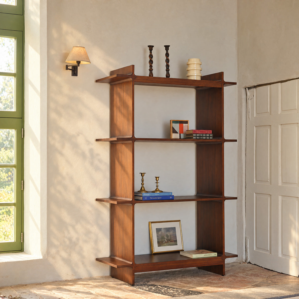 NOAM - Bibliothèque haute en mindi massif, H 175 cm