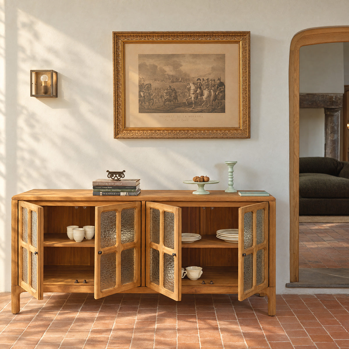 VELDE - Buffet en teck recyclé 180cm