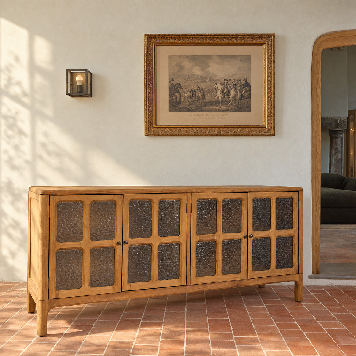 VELDE - Buffet en teck recyclé 180cm
