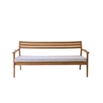 Canapé de jardin en teck massif 175 cm