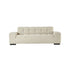 Canapé droit 3 places en tissu texturé beige chiné