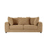 Canapé convertible 3 places en tissu texturé marron clair chiné
