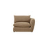 Angle droit modulable en tissu texturé marron clair