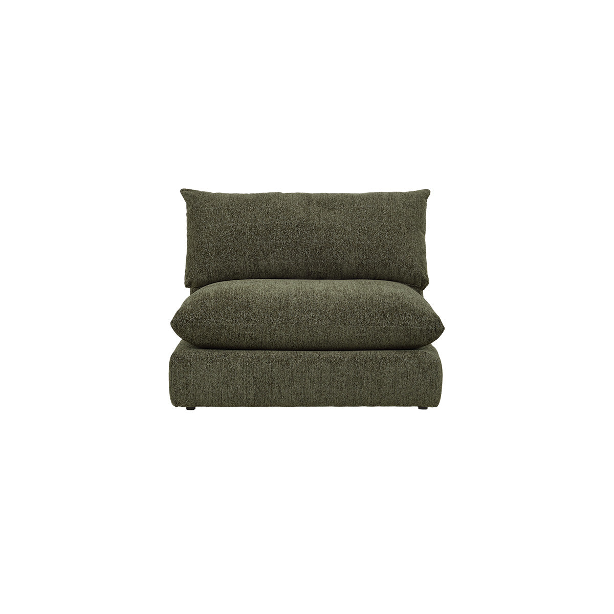 LEOPOLD - Chauffeuse modulable en chenille chiné vert