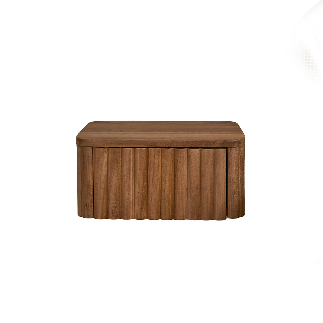 BELIZE - Table de chevet suspendue en bois de teck 45 cm