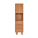 Colonne de salle de bain en teck massif 45 cm