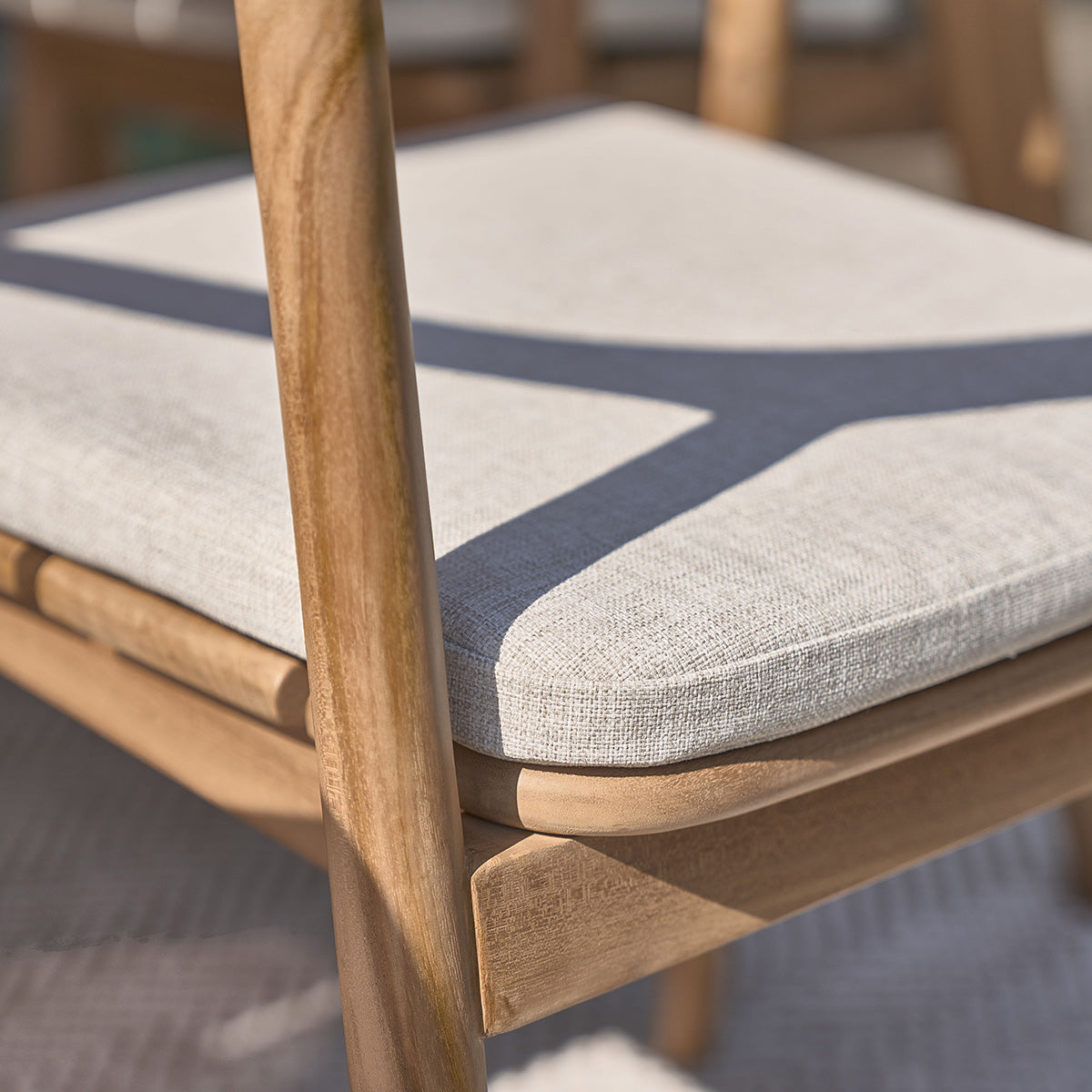 AMBRE - Fauteuil de jardin en teck massif (lot de 2)