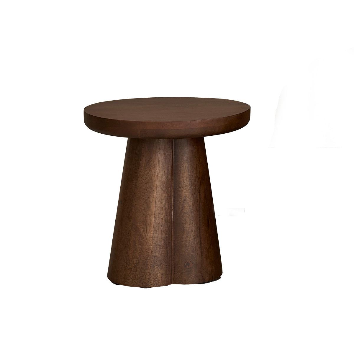 PAULA - Table d’appoint en bois de manguier ronde