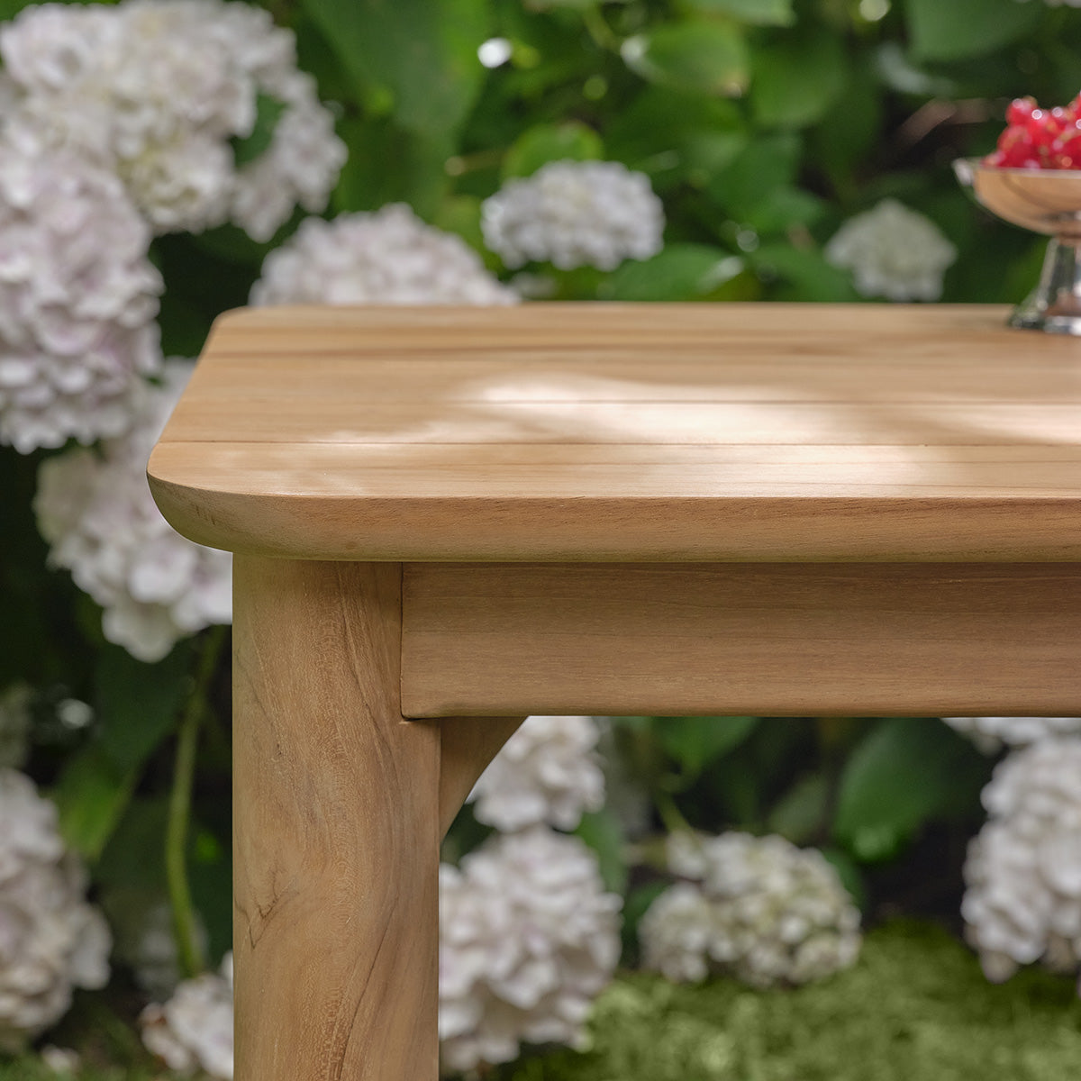 PIANA - Table d'appoint de jardin en teck massif premium