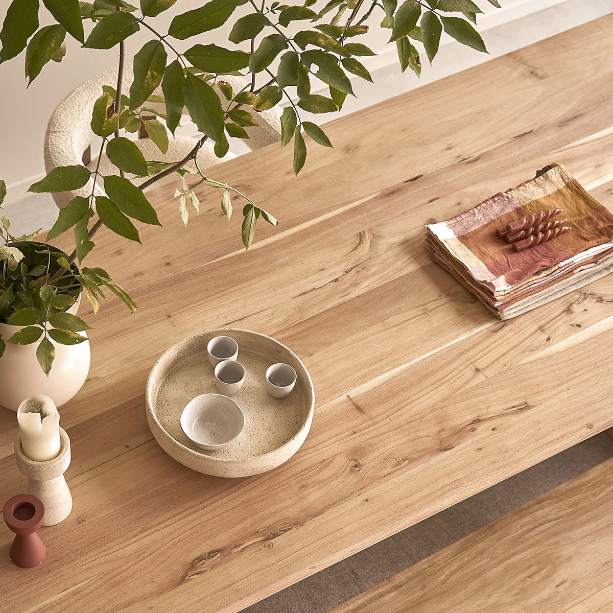 CALI - Table en acacia massif 8 pers.