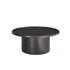 Table basse ronde en mindi massif noir ø 100 cm