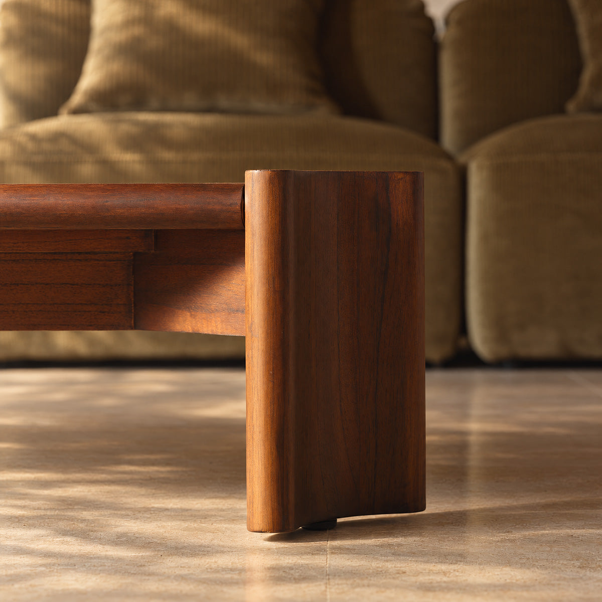 ALVAR - Table basse en mindi 120 cm