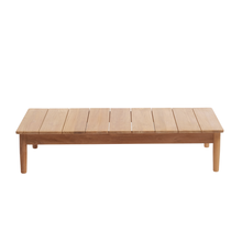 Table basse de jardin en teck massif 140 cm