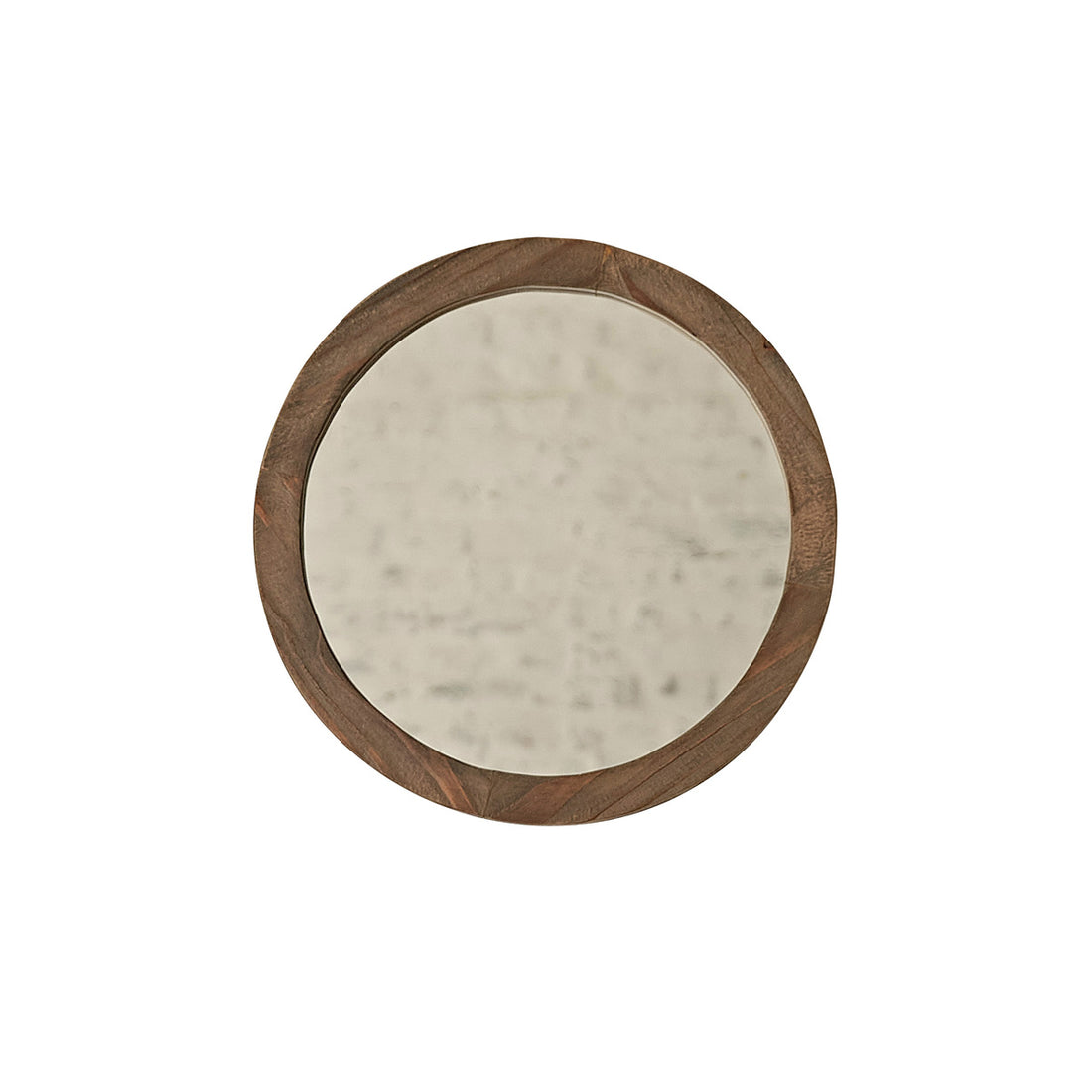 SEZANNE - Miroir en bois recyclé massif rond Ø 50 cm