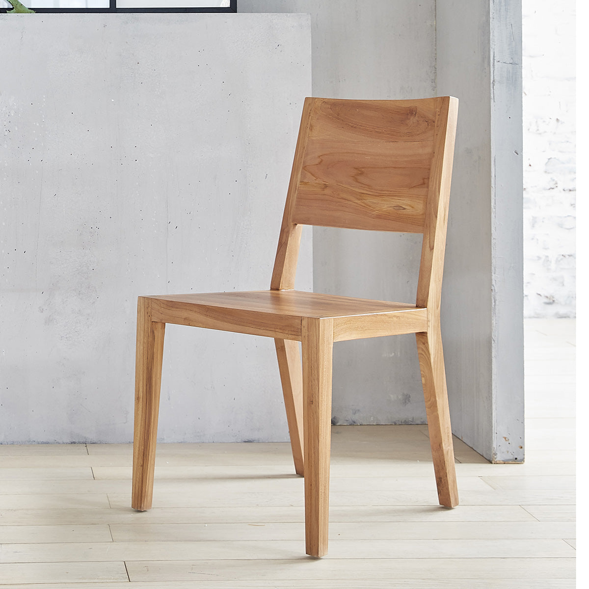 TRISTAN - Chaise en teck massif