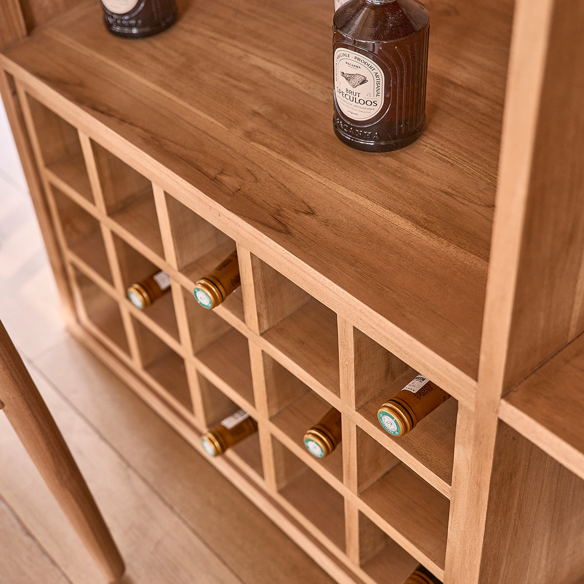 COLINE - Bar en teck massif 140 cm