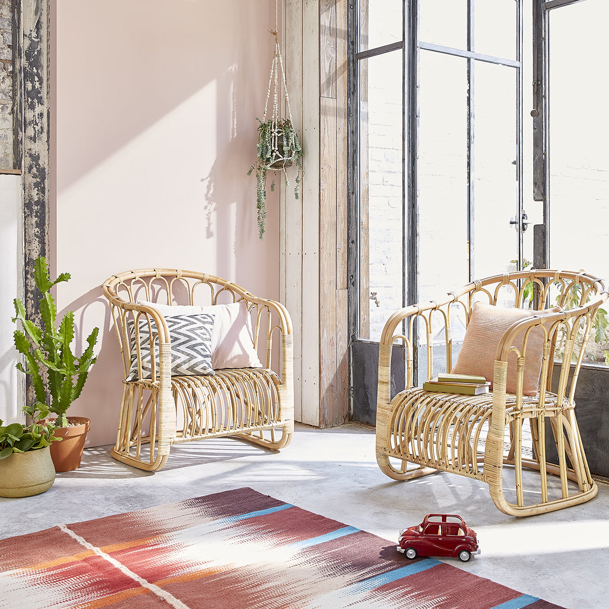 PAOLA - Fauteuil rotin confort