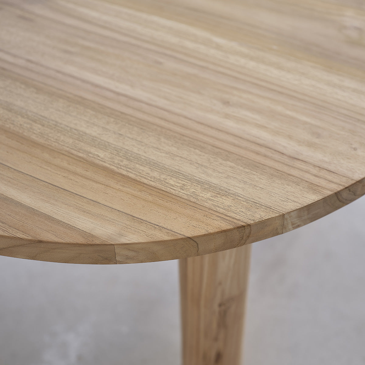 ALDO - Table basse en teck massif Ø 80 cm