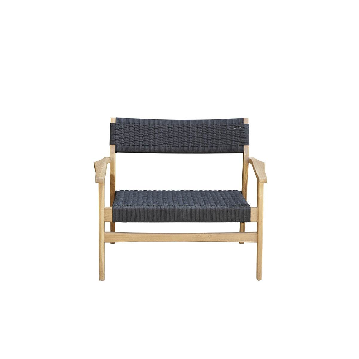ESTHER - Fauteuil de jardin en teck massif et cordage