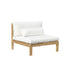 Fauteuil de jardin en teck massif blanc