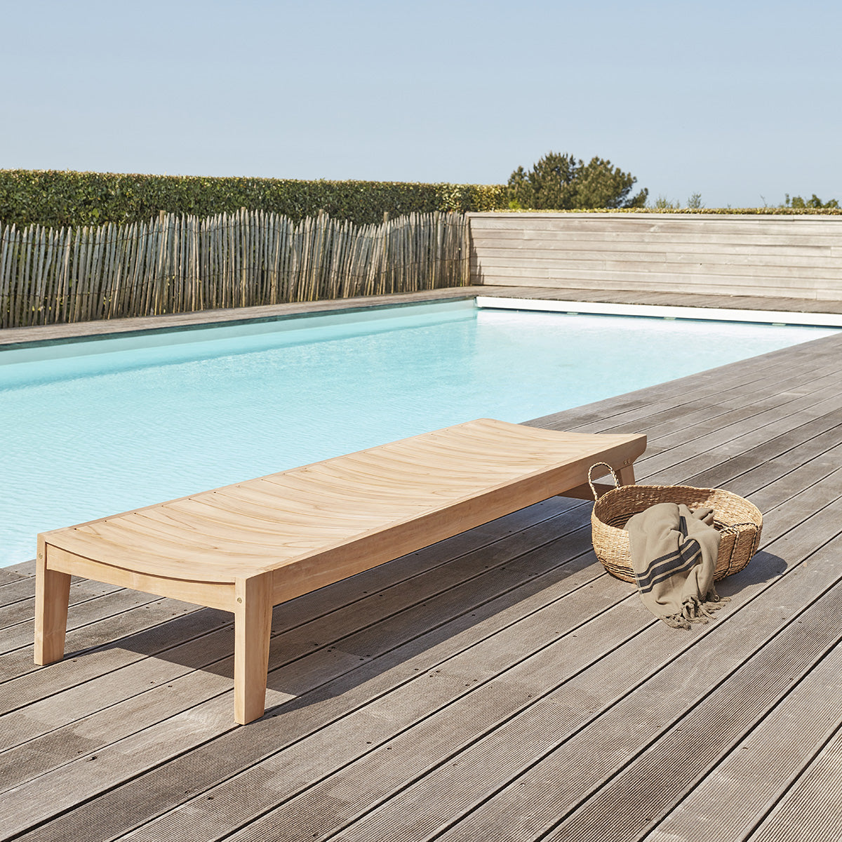 JAYA - Bain de soleil en teck massif