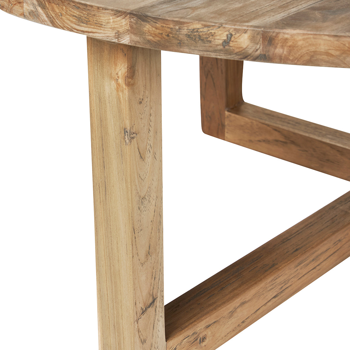 CARGO - Table basse en teck massif recyclé Ø 100 cm