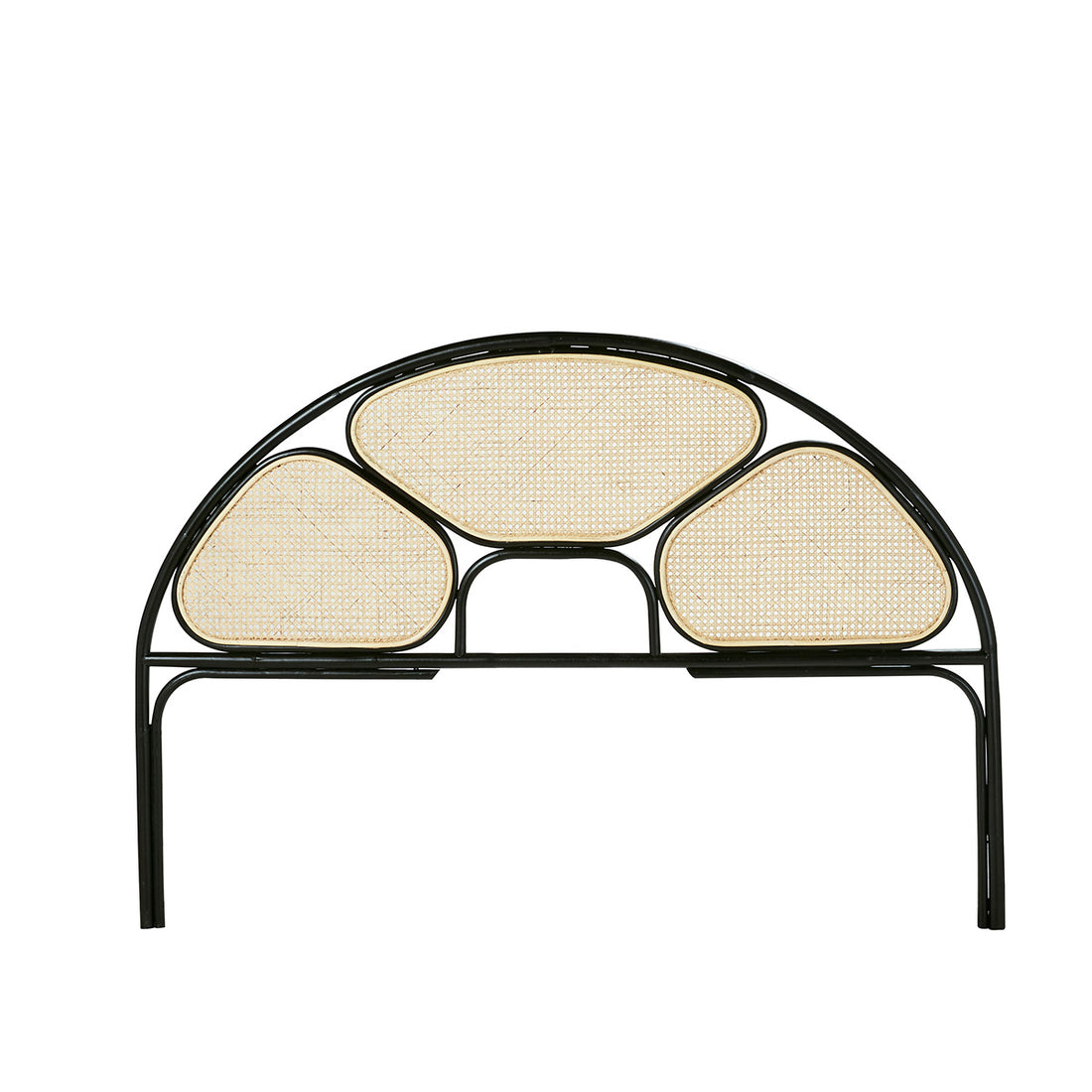 AVA - Tête de lit en cannage et rotin noir 160 cm