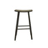 Tabouret en teck massif noir 75 cm