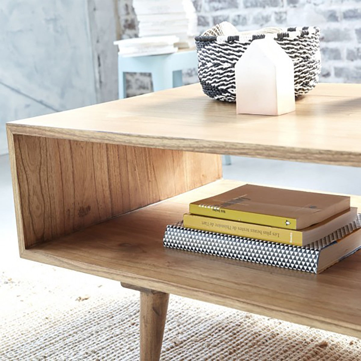 OSCAR - Table basse en mindi massif 120 cm